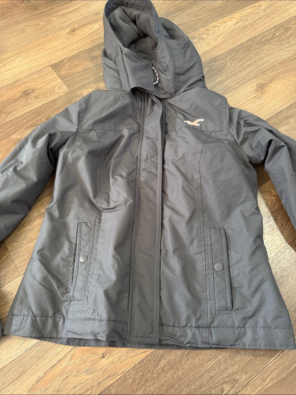 Hollister women’s Hooded Puffer Jacket - Gray